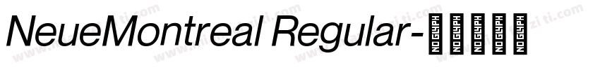 NeueMontreal Regular字体转换